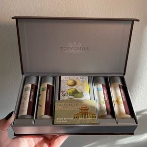Discover Tokyomilk toiletry soap set Renaissance Hotels travel samples